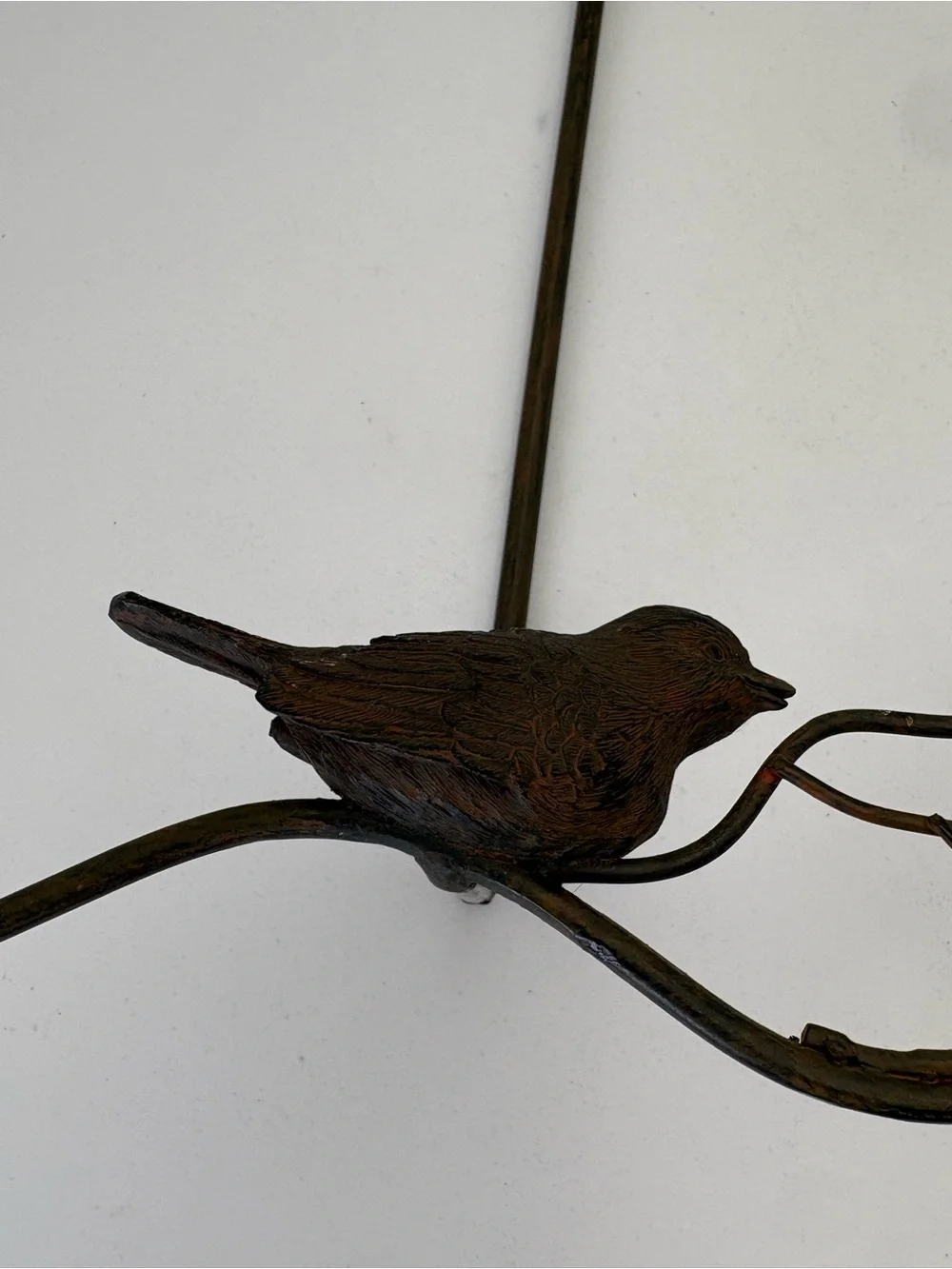 Metal Bird Wall Picture or Plate Hanger 15” tall and 12” wide
